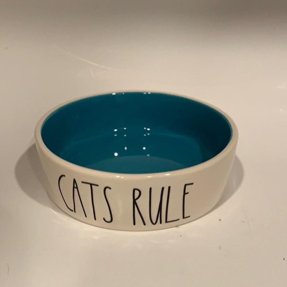 New Rae Dunn Cats Rule Cat Bowl